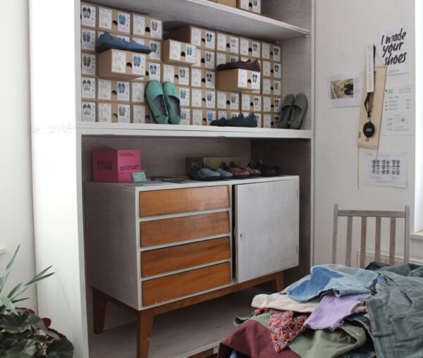 Destilator studio with upcycled products